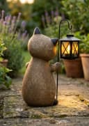 Home-trends24.de LED-Dekofigur Katze mit Laterne Bild 3