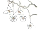 Home-trends24.de Dekohänger Blume Schmetterling Metall Holz 5er Set Bild 2