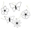 Home-trends24.de Dekohänger Blume Schmetterling Metall Holz 5er Set Bild 4