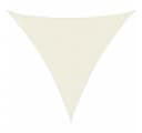 furnicato Dreieckiges Sonnensegel Creme PU-beschichtetes Oxford-Gewebe Bild 2