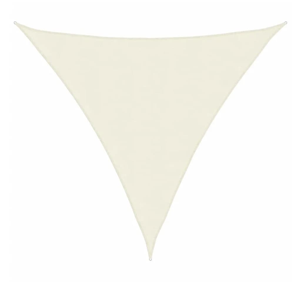 furnicato Dreieckiges Sonnensegel Creme PU-beschichtetes Oxford-Gewebe - Bild 2