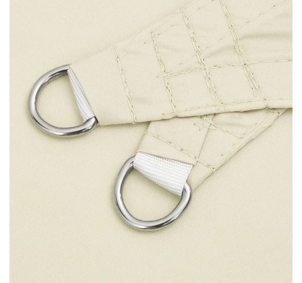 furnicato Dreieckiges Sonnensegel Creme PU-beschichtetes Oxford-Gewebe - Bild 5