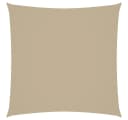 furnicato Sonnensegel 2x2 m Beige Quadratisch Oxford-Gewebe Bild 2