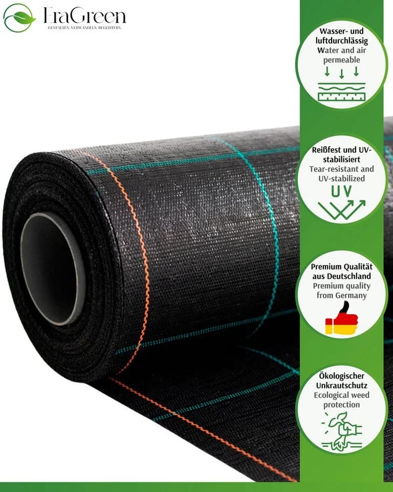 EraGreen Unkrautfolie 1m x 0,5m UV-Stabil