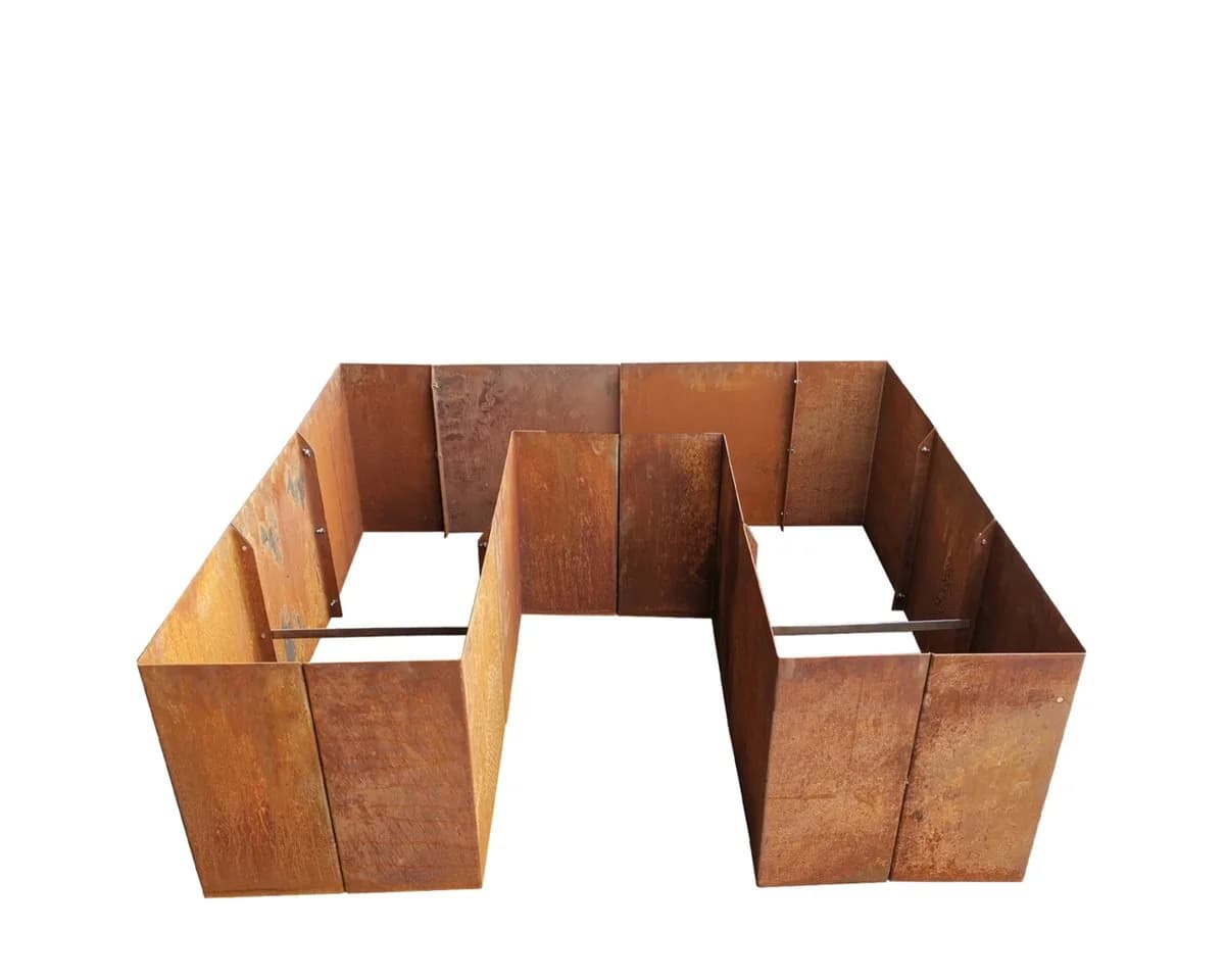 EdelrostPassion Hochbeet U-Form 200x200 180x180 60 80 100 cm - Bild 2