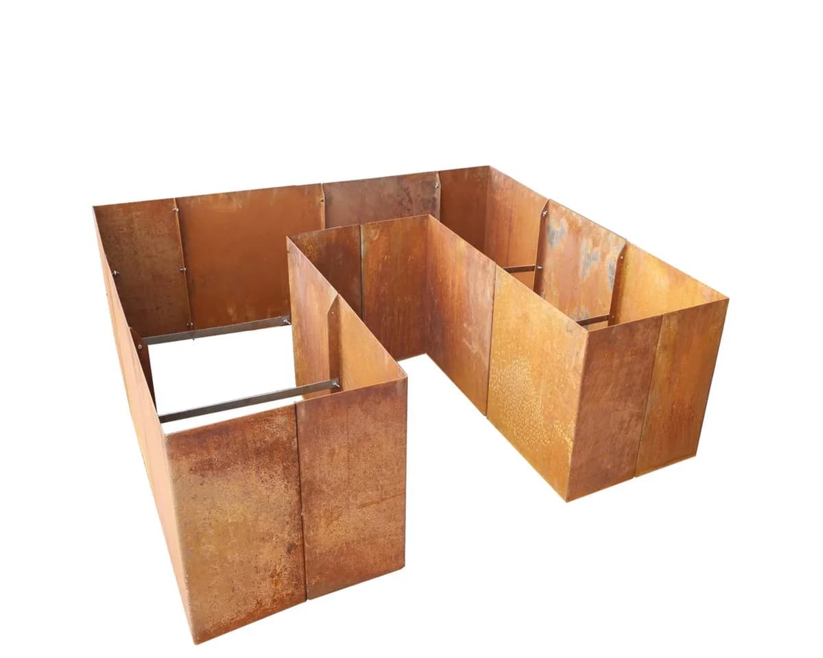 EdelrostPassion Hochbeet U-Form 200x200 180x180 60 80 100 cm - Bild 5