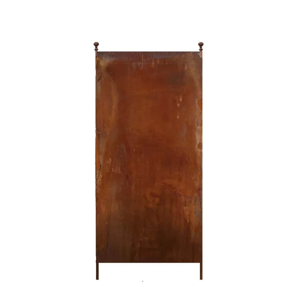 EdelrostPassion Metall Sichtschutzwand mit Kugelbekrönung - Bild 2