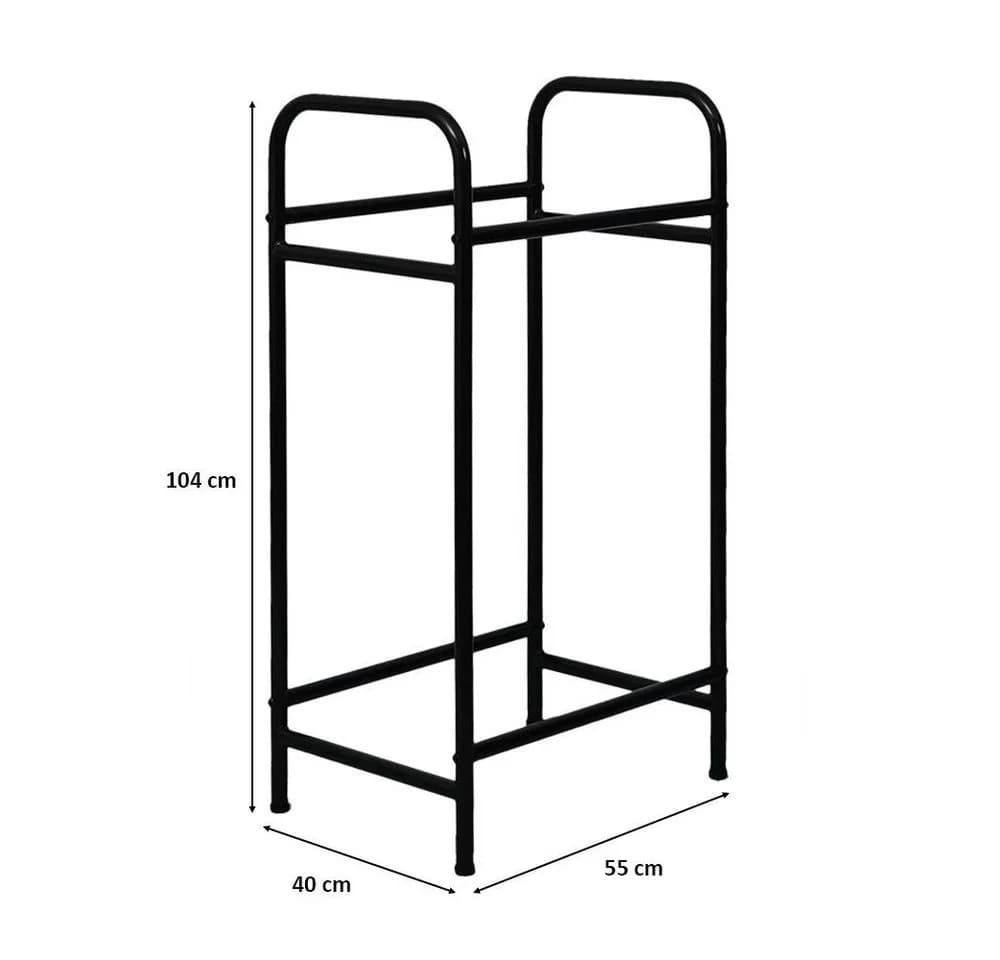 PROREGAL® Reifenregal CARRERO für 4-8 Reifen Schwarz