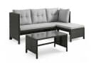 Home Collective Gartenlounge-Set Outdoor Sofa Polyrattan Schwarz Bild 1