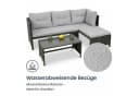 Home Collective Gartenlounge-Set Outdoor Sofa Polyrattan Schwarz Bild 3