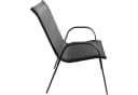 Home Collective 4er Set Gartenstuhl Stapelbar Dunkelgrau Metall Bild 5