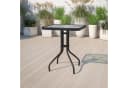 Home Collective Bistrotisch Glasplatte Schwarz Metall Bild 4