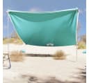 furnicato Strandmuschel Sonnensegel UV-Schutz 40+ Grün-Grau Bild 2