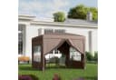 Outsunny Faltpavillon 3x3m Partyzelt mit 4 Seitenteilen Bild 2