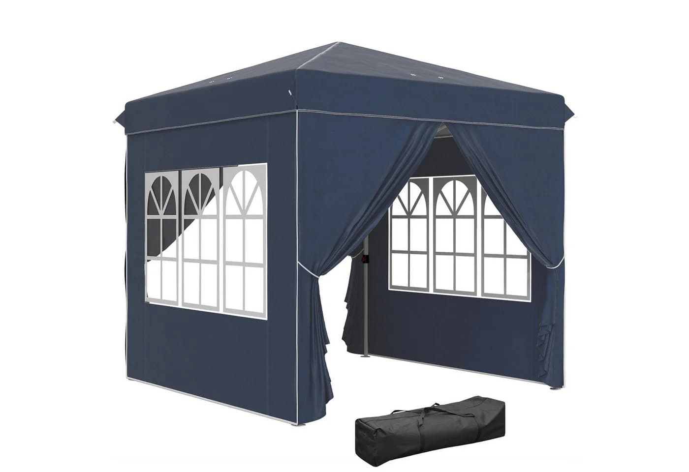 Outsunny Faltpavillon 2,5x2,5m UV Schutz 50+ Blau