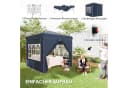 Outsunny Faltpavillon 2,5x2,5m UV Schutz 50+ Blau Bild 4