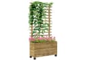 Outsunny Hochbeet mit Rolle und Spalier Bild 1
