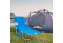 Outsunny Gartenliege Blau mit Lesefenster und verstellbarer Lehne Bild 2