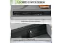 Outsunny Gartentisch ausziehbar Aluminium Schwarz Bild 5