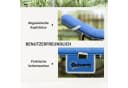 Outsunny Faltbares Campingbett mit Matratze und Seitentasche Blau Bild 5
