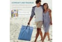 Outsunny 2er Set Faltbare Strandliege mit Kopfkissen & Tragetasche Bild 5