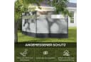 Outsunny Windschutz mit Sichtfenster Grau 440x140 cm Bild 4