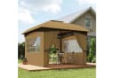 Outsunny Gartenpavillon Beige wasserabweisend mit UV-Schutz Bild 2