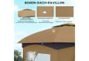 Outsunny Gartenpavillon Beige wasserabweisend mit UV-Schutz Bild 4