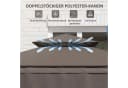 Outsunny Grillpavillon mit Doppelschichtdach und Seitenregalen Bild 5