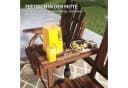 Outsunny Gartenbank 2-Sitzer mit Tisch und Schirmloch Bild 5