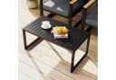 Outsunny Beistelltisch mit Lamellendesign, wetterfest Bild 2