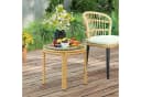 Outsunny Beistelltisch mit Glas Tischplatte Gelb Bild 2