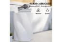 Outsunny Keramikhocker Weiß 120kg belastbar Ø33 x 45 cm Bild 5