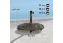 Outsunny Schirmständer Beton mit Rollen Bronze Bild 3