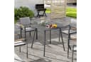 Outsunny Gartentisch Grau Wetterfest Stahlrahmen Bild 2