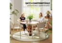 Outsunny Gartenstuhl 4er Set Weiß Kunststoff Stapelbar Bild 5