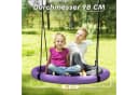 AIYAPLAY Nestschaukel Lila Schwarz 98cm Outdoor Kinderschaukel Bild 5