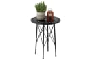 Outsunny Gartentisch Schwarz mit Blumendesign Bild 1