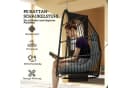 Outsunny Hängesessel Polyrattan Faltbar Grau Schwarz Bild 5