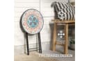 Outsunny Gartentisch Mosaik-Design Ø35,5 cm Klappbar Metall Bild 5