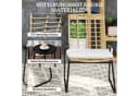 Outsunny Gartenlounge-Set 3-teilig Beige/Braun Stapelbar Bild 5
