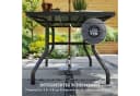 Outsunny Gartentisch Schwarz mit Schirmloch Lattendesign Bild 5