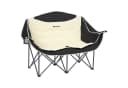 Outsunny 2-Sitzer Campingstuhl Khaki mit Getränkehalter und Tragetasche Bild 1