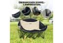 Outsunny 2-Sitzer Campingstuhl Khaki mit Getränkehalter und Tragetasche Bild 4
