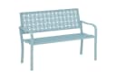 Outsunny Gartenbank 2-Sitzer Blau Wetterfest Bild 1