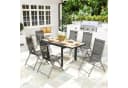 Outsunny Gartentisch für 6 Personen ausziehbar Naturholz Bild 1