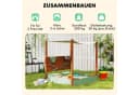 AIYAPLAY Sandkasten mit Sitzfläche, 2 Behältern, Sand- und Wasserspielzeug, Eimer, für 3-6 Jahre Kinder Grün Bild 5