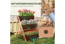 Outsunny Hochbeet 3-stufig Braun Tannenholz Bild 5