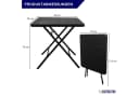 PROREGAL® Gartentisch klappbar 78x78cm Schwarz Bild 1