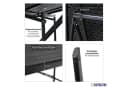 PROREGAL® Gartentisch klappbar 78x78cm Schwarz Bild 3